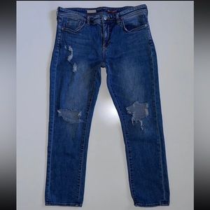 Pilcro & the Letterpress Slim Boyfriend Crop Jeans 29 Distressed Anthropologie